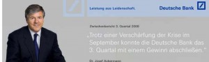 Website der Deutschen Bank